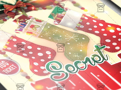 Secret Santa - Seasonal A5 Flyer Template