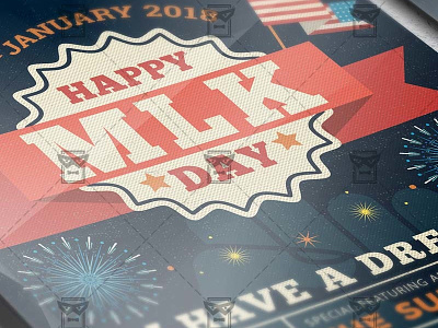 MLK Day Celebration - Seasonal A5 Flyer Template freedom i have a drem liberty martin luther king martin luther king jr mlk day mlk day celebration mlk march your life your choise