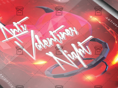 Anti Valentines Night - Seasonal A5 Flyer Template