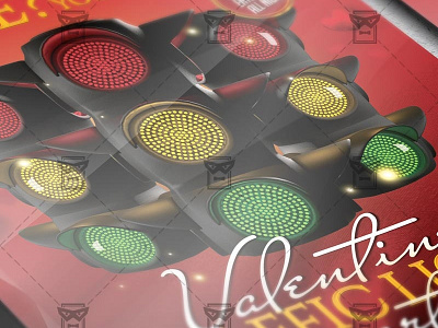 Traffic Lights Party - Seasonal A5 Flyer Template