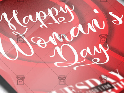 International Woman's Day - Seasonal A5 Flyer Template 8th of march anniversary feminine international womans day ladies night pink party sexy ladie sexy pink womens day