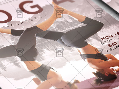 Exclusive Yoga Classes - Sport A5 Flyer Template