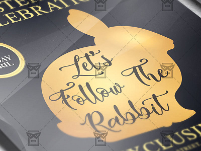 Let's Follow the Rabbit - Seasonal A5 Flyer Template