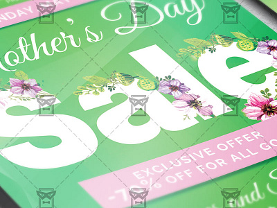 Mom Day Sale - Seasonal A5 Flyer Template