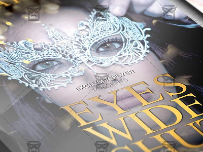 Eyes Wide Shut - Club A5 Flyer Template costume costume ball eyes wide shut flyer eyes wide shut poster luxury mask masks party masquarade night vip