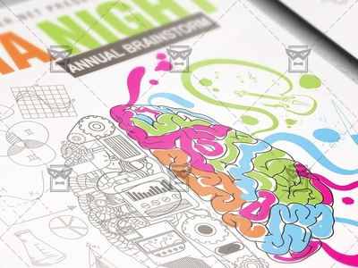 trivia night community a5 flyer template by exclusive flyer dribbble