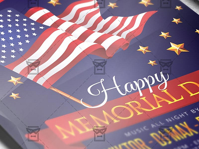 Memorial Day Flyer - Seasonal A5 Template