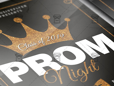 Prom Night Flyer - Seasonal A5 Template back to school graduation night graduation party high school party flyer high school party poster prom ball prom night school night