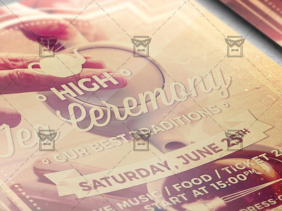 High Tea Ceremony Flyer - Community A5 Template