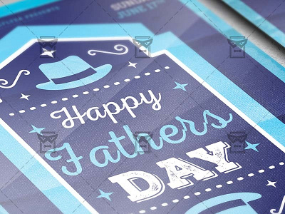 Happy Fathers Day Flyer - Seasonal A5 Template