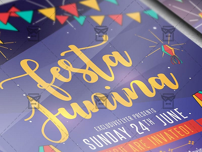 Festa Junina Flyer - Seasonal A5 Template