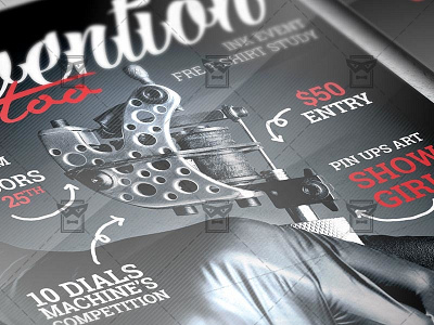 Tattoo Convention Flyer - Club A5 Template