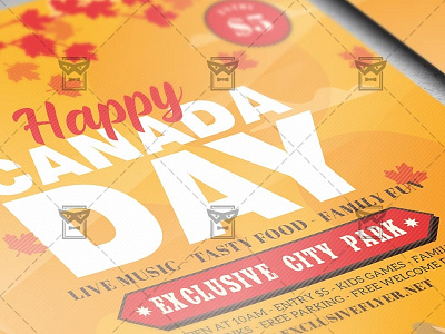 Canada Day Flyer - Club A5 Template