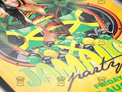 Jamaica Party - Club A5 Flyer Template