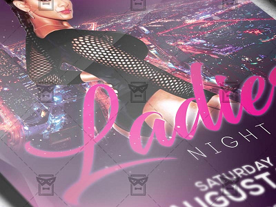Ladies Night Out Flyer - Club A5 Template girls night out girls party ladies flyer ladies night ladies party ladies poster