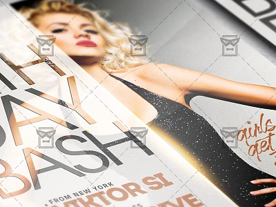 Birthday Bash Flyer - Club A5 Template