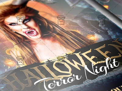 Terror Night Flyer - Halloween A5 Template