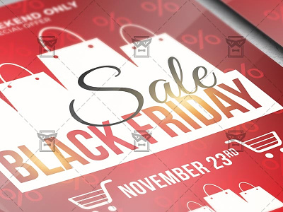 Black Friday 2019 Flyer - Business A5 Template black friday black friday flyer design black friday sale flyer cyber monday flyer cyber sale flash sale sale sale flyer design super sale