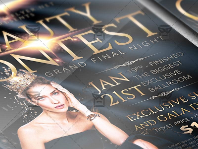 Beauty Contest Flyer - Club A5 Template