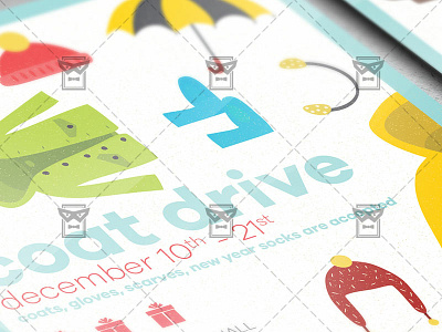 Coat Drive Flyer - Community A5 Template charity flyer christmas coat drive flyer coat drive flyer coat drive flyer design coat drive poster donation flyer winter coat drive flyer
