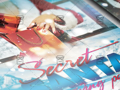 Secret Santa Party Flyer - Community A5 Template