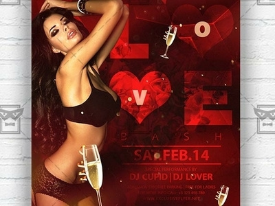 Love Bash - Instagram Flyer Template flyer design psd instagram flyer design love bash flyer valentine day flyer psd valentine flyer design valentine insta flyer