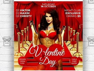 Valentine Day - Instagram Flyer Template flyer design psd instagram flyer design love bash flyer valentine day flyer psd valentine flyer design valentine insta flyer