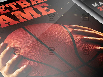 Basketball Game Night Flyer - Sport A5 Template