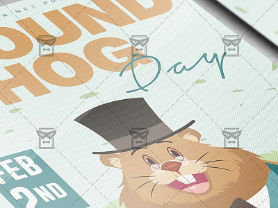 Ground Hog Day Flyer - Community A5 Template