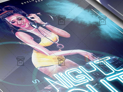 Boys Night Out Flyer - Club A5 Template