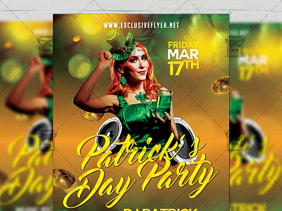 Saint Patrick's Day - Free Seasonal A5 Flyer Template free free flyer free psd get lucky night flyer green party flyer lucky charm party patricks day poster psd flyer saint patricks dayflyer