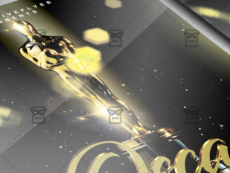 Oscar Night Party Flyer - Club A5 Template oscar ceremony flyer oscars fancy party free oscar flyer oscar flyer psd oscar flyer design oscar poster oscar flyer