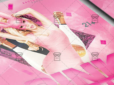 Pink Bash Flyer - Club A5 Template