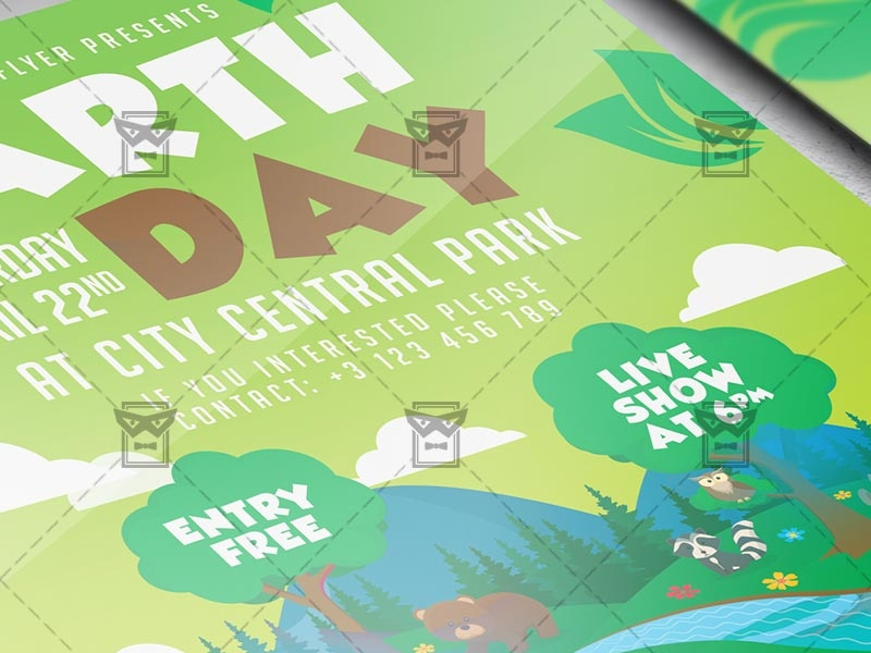 Mother Earth Day Celebration Flyer - Seasonal A5 Template nature flyer save planet mother earth day earth day design earth day poster earth day flyer