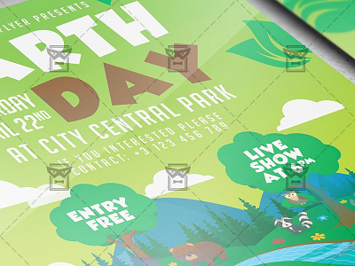 Mother Earth Day Celebration Flyer - Seasonal A5 Template