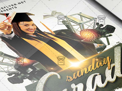 Graduation Sunday Flyer - Club A5 Template