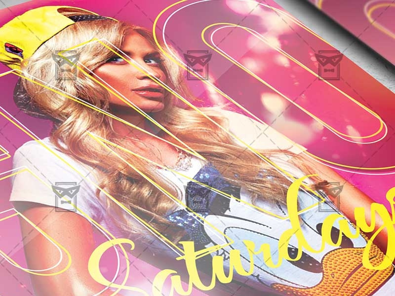 GNO Saturdays - Club A5 Template night for her flyer for her party girls flyer design psd flyer ladies night poster girls party psd template ladies night out poster girls night out flyer girls party flyer