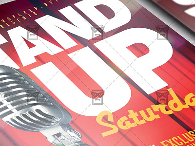 Stand Up Saturdays - Club A5 Template comedy flyer comedy show live night show stand up comedy flyer stand up flyer stand up show
