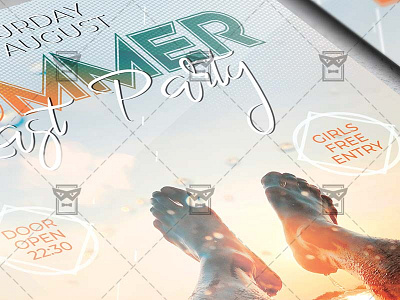 Last Summer Party Flyer - Seasonal A5 Template