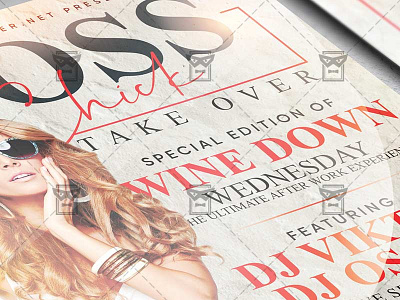 Boss Chick Take Over Flyer - Club A5 Template