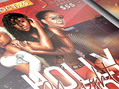 Hollywood Nights Flyer - Club A5 Template