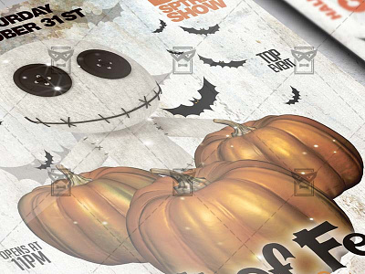 Full of Fear Night Flyer - Seasonal A5 Template