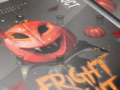 Fright Night Flyer - Seasonal A5 Template fright night flyer fright night party halloween affair halloween bash halloween club party halloween flyer halloween flyer design halloween party flyer scary night