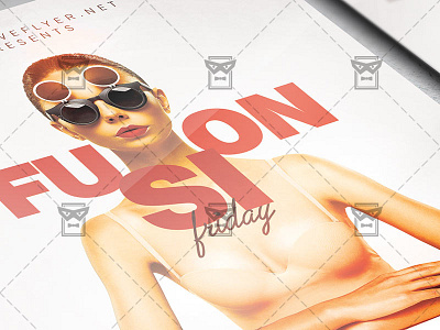 Fusion Friday Flyer - Club A5 Template