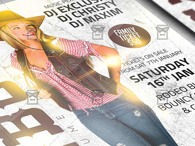 Cowboys Costume Party Flyer - Western PSD Template country flyer cowboy dances flyer cowboys cowboys dance battle cowboys party psd template cowgirls party psd western dance bash flyer western party flyer western psd flyer