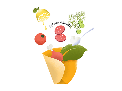 Dymov illustration /3 animation food illustration promo special project