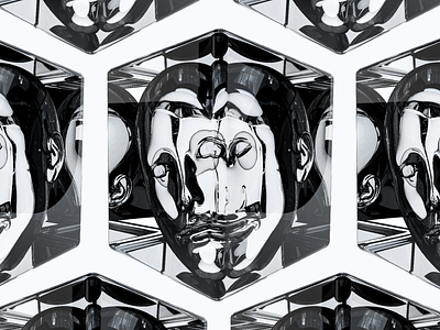 🧊 The Illusion of Control Art Piece 🧊 artpiece cinema4d cube fluid glass head icecube illustration innerexploration liquid nft pattern photoshop theillusionfocontrol