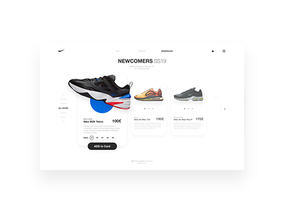 Nike product card concept adobe autoaninate concept layout nike productcard ui userexperience userinterface ux website xd