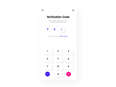 Verification Code concept adobexd app mobile ui userexperience userinterface ux