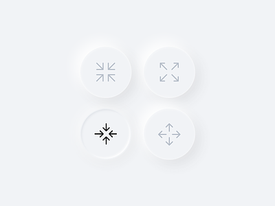 Skeuomorphic design buttons
